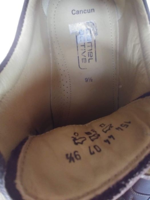 Klasyczne brązowe wizytowe półbuty męskie skórzane - Camel Active 44
