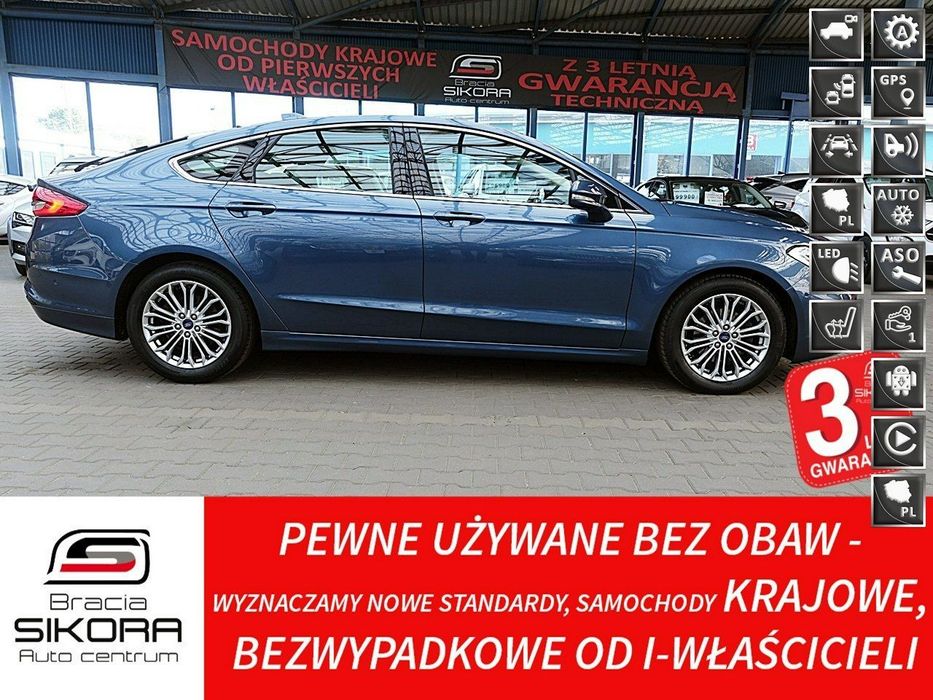 Ford Mondeo TITANIUM+Automat+Led+ACC Serwisowany GWARANCJA 1wł Kraj Bezwypad F23%