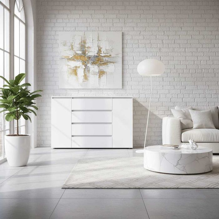 Комод Эверест КЛ-4 Лайт в белом исполнении