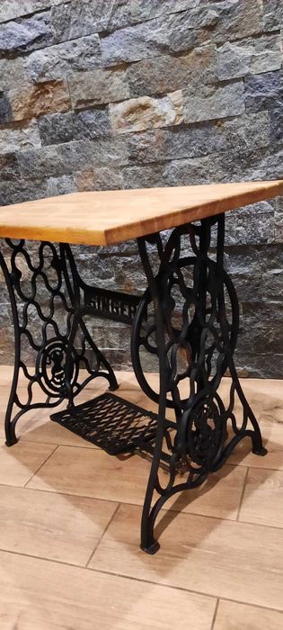 stolik  biurko dąb drewno SINGER loft