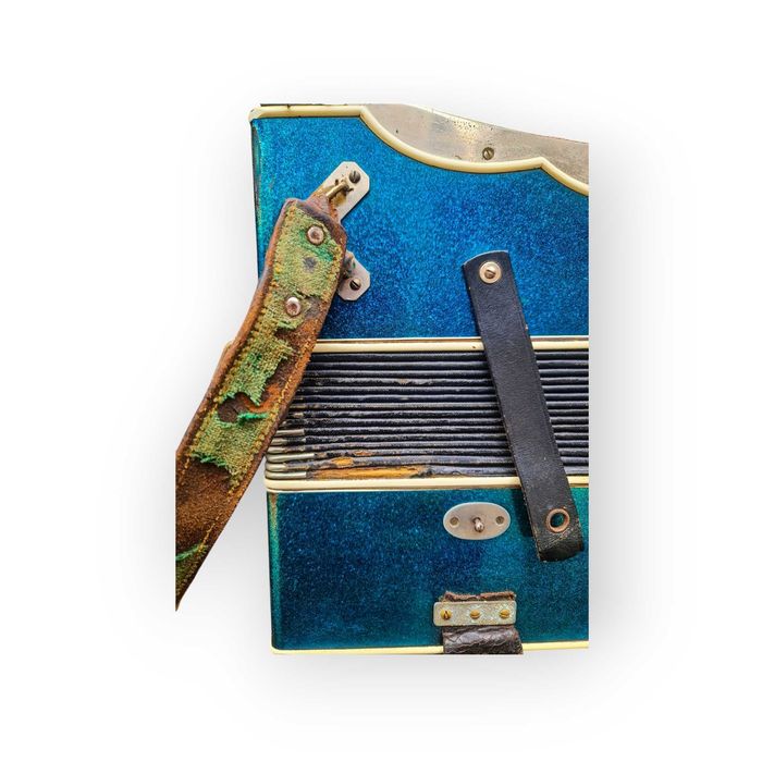 Acordeão Paolo Soprani Escala Madrepérola Metal 75 Baixos c/ Mala