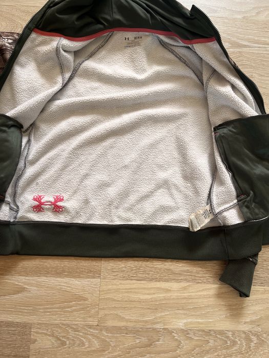 REALTREE camo hoodie Under Armour logo zip реалтри худи кофта