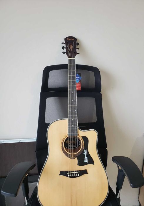 матовая акустическая гитара корпус с вырезом американская липа