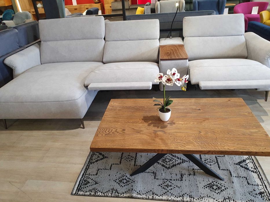 Narożnik FREESIA z funkcją relaksami i barkiem PREMIUM VERO Promocja