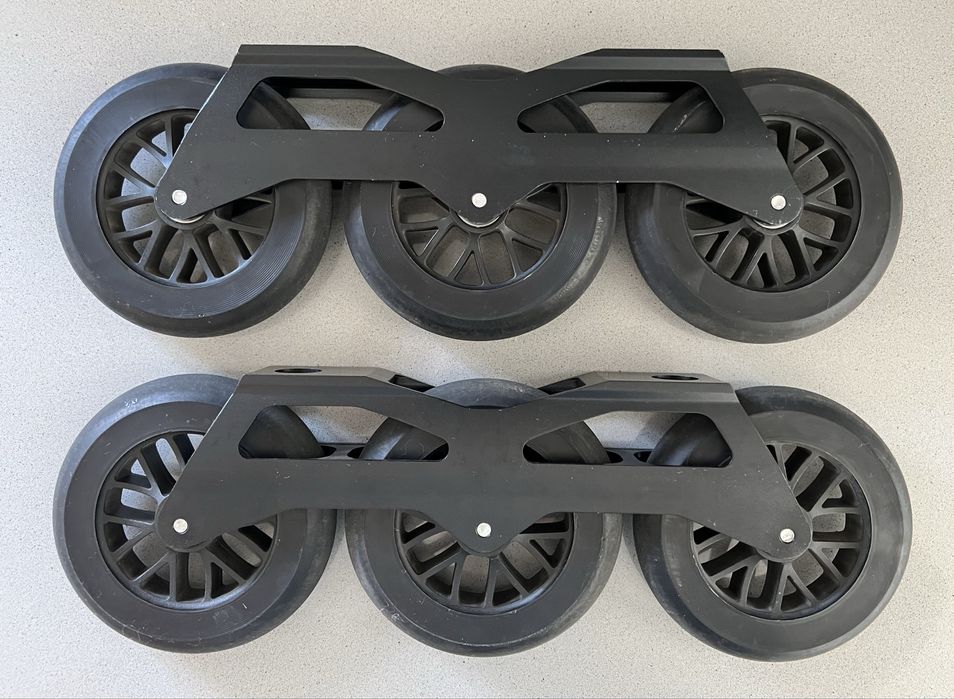 Rodas e chassi patins ground control 125mm