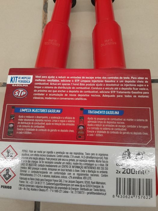 Pack 2x 200ml limpa injectores e combustível