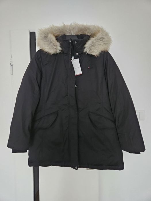 Tommy hilfiger parka damska sorona regular fit w rozmiarze XL