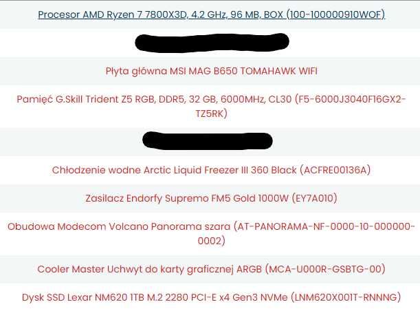 Komputer Gamingowy. Grafika Radeon RX 6900 XT OC Formula 16GB GDDR6