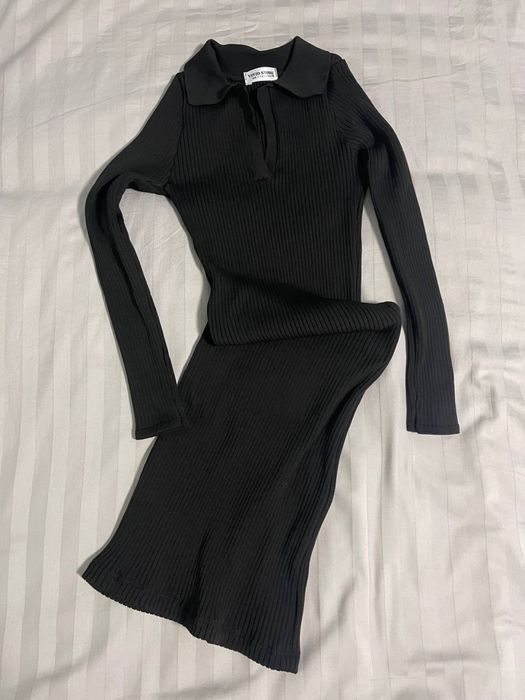Сукня міді чорна