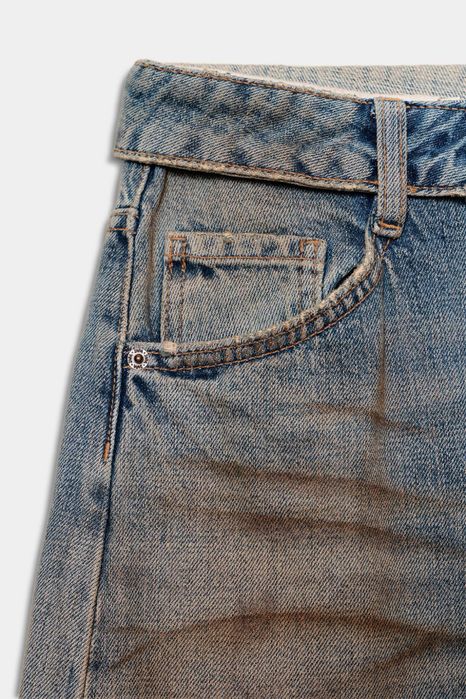 ДЖИНСИ ZARA 32 розмір З ЗАВЕРНУТИМ ПОЯСОМ TRF