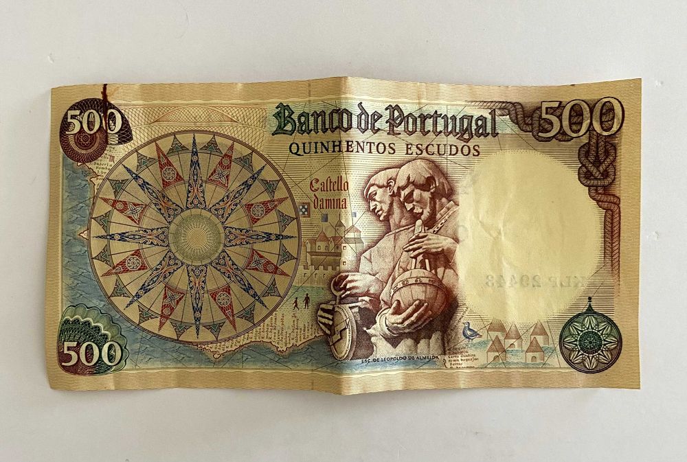Nota de 500 Escudos Ch.10, 6 de Setembro de 1979