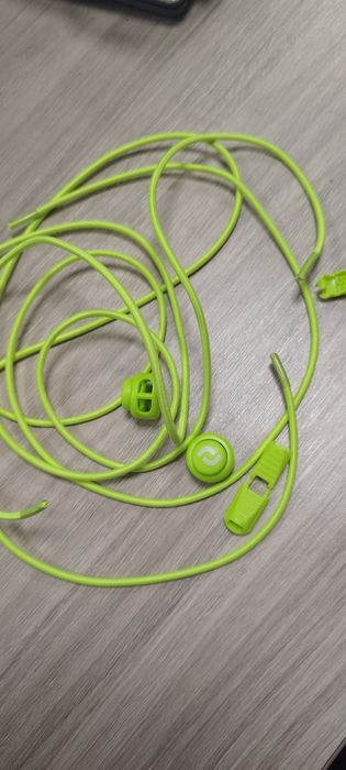 Sznurówki zaciskowe neonowo zielone