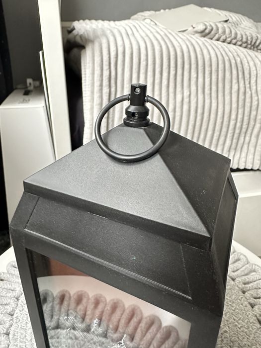 Kominek led czarny