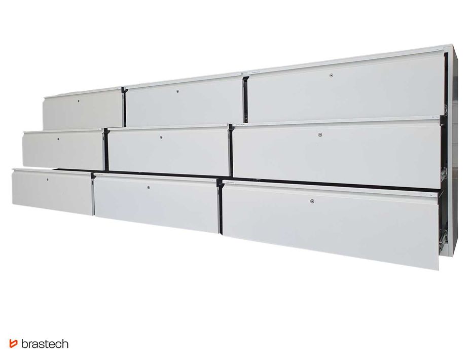 Szafa z szufladami 101x300x45 cm metalowy