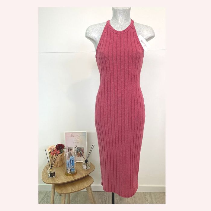 Vestido Mini Midi Manga Comprida L-XL