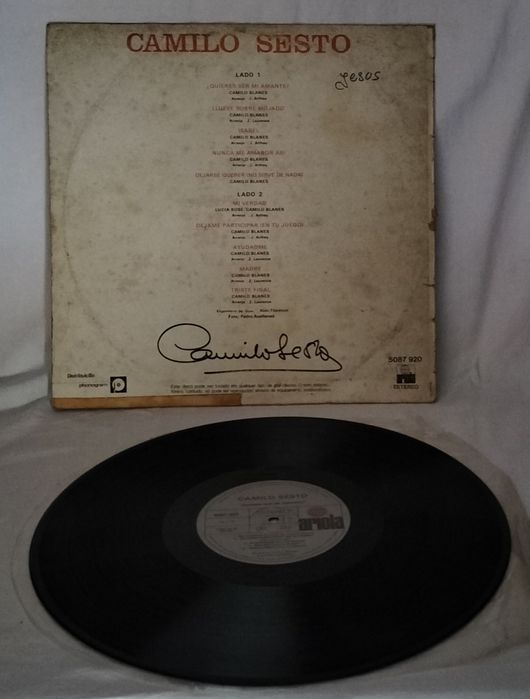 Disco Vinil - Camilo Sesto