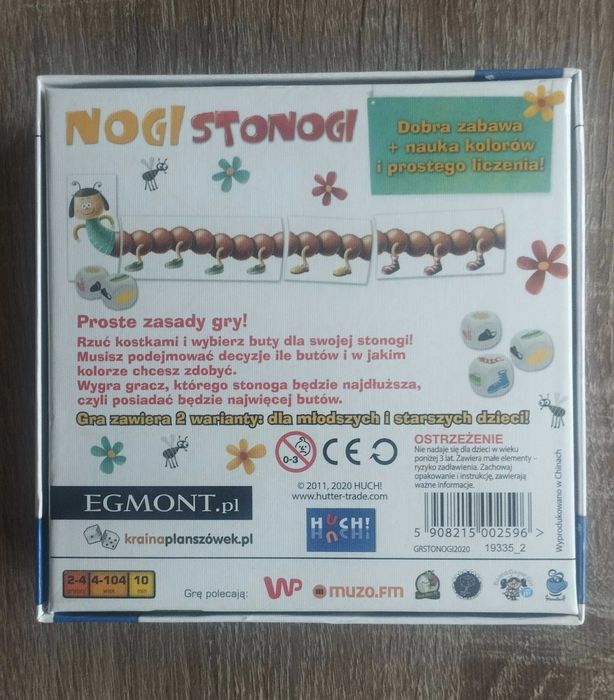 Gra dla dzieci "Nogi Stonogi"