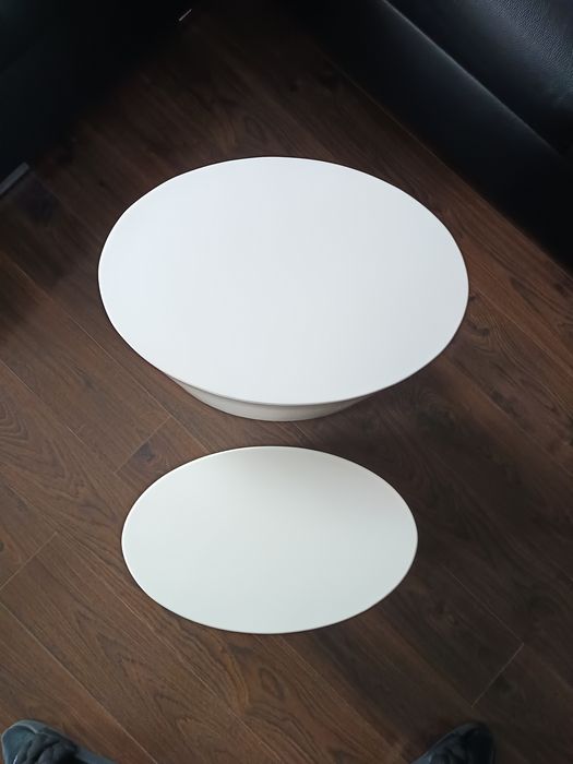 Stolik kawowy wysoki połysk 2 w 1