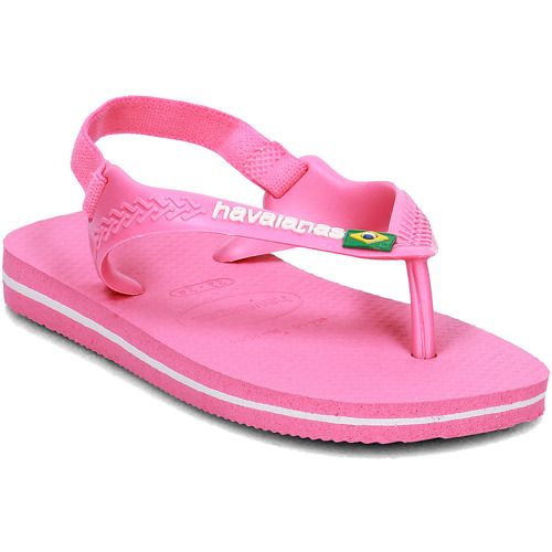 Nowe japonki Havaianas Brasil - Różowe Sandały Dziecięce rozm 22