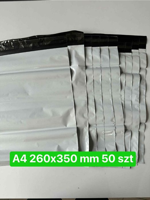 Foliopaki kurierskie A4 260x350 mm 50 szt mocne wytrzymałe
