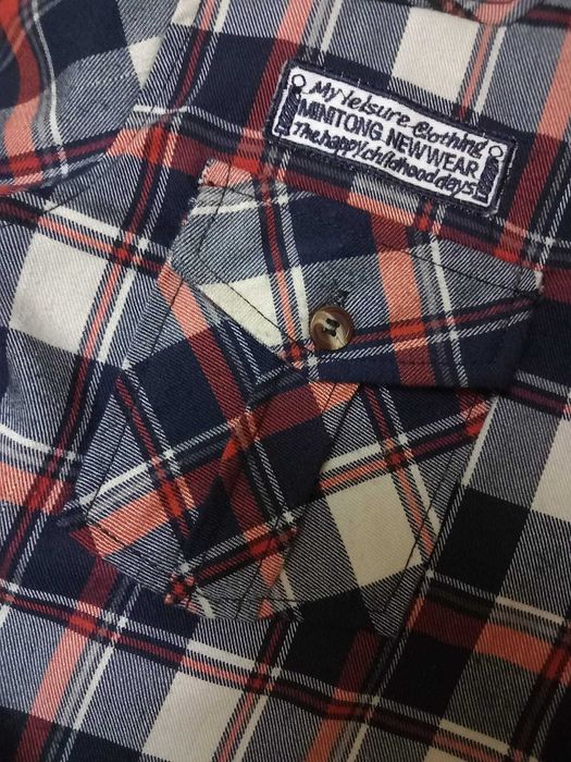 Camisa flanela xadrez, tam.10 anos
