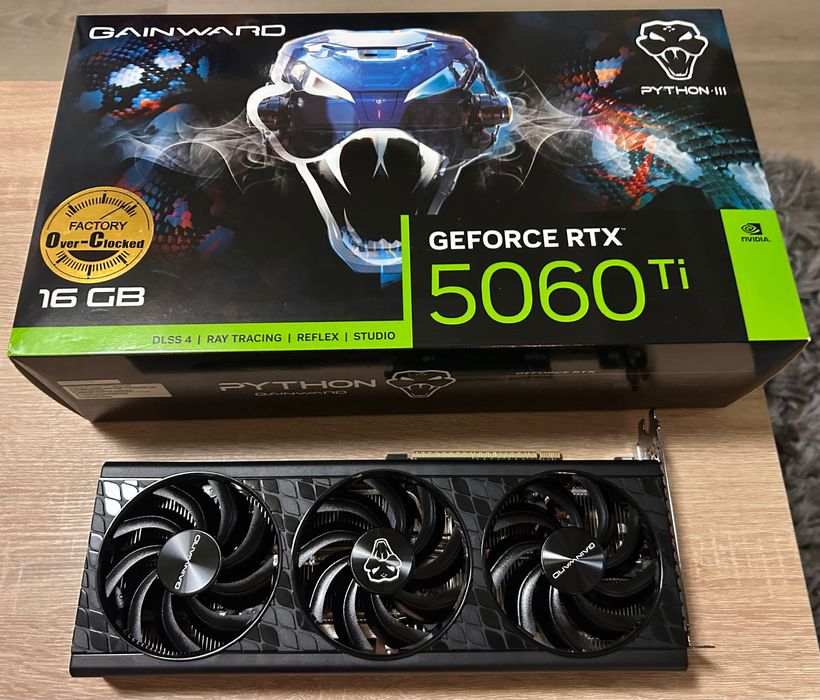 Gainward GeForce RTX 5060 Ti Python III 16GB GDDR7 DLSS4