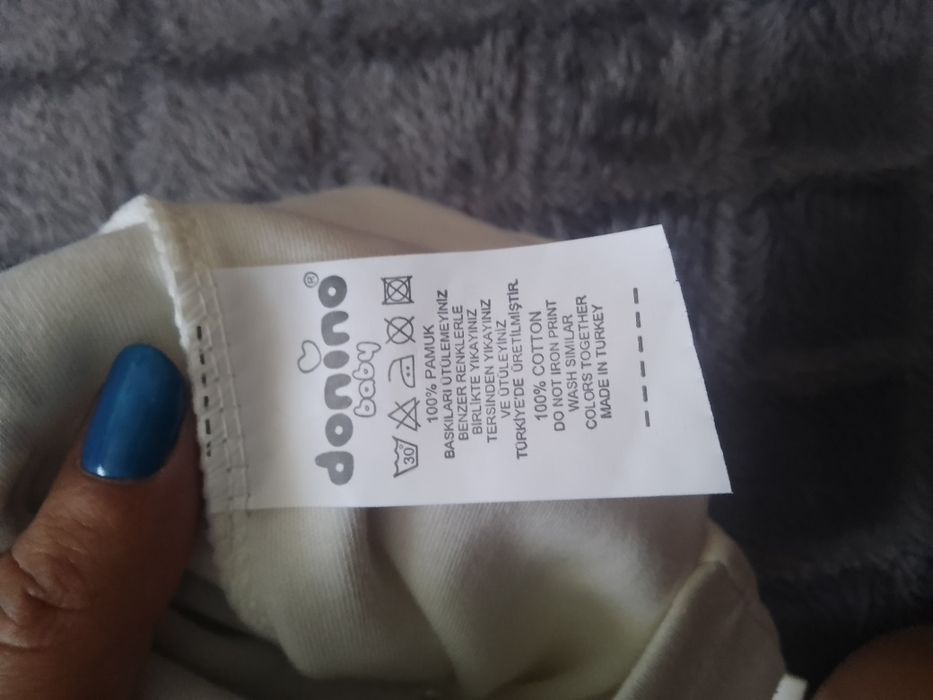 Bawełniana bluza bluzka z nadrukiem motor r. 80 (12miesiecy)