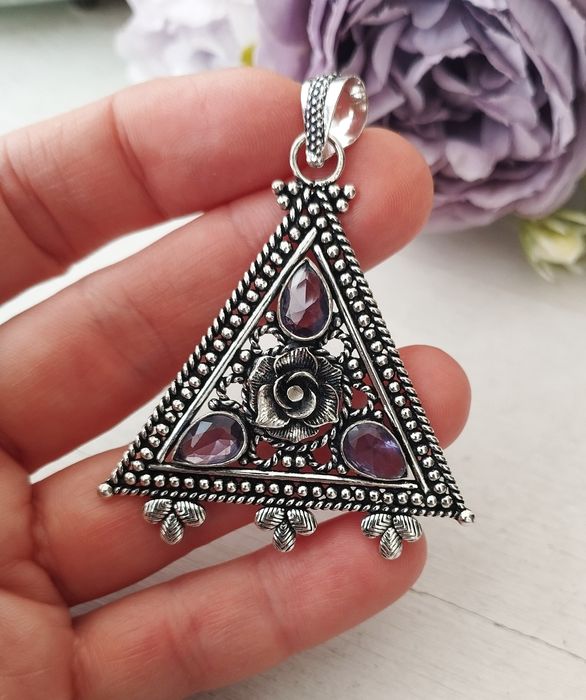 Драгоценные украшения серебро натуральные гидротермальные камни