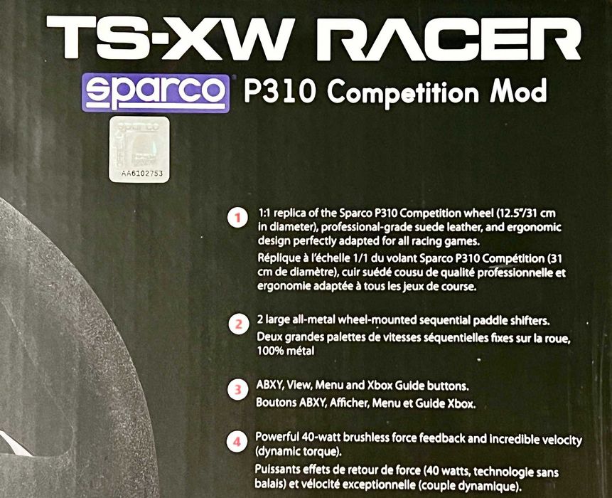 Zestaw Simracingowy Thrustmaster TS-XW Racer Sparco P310 Competition Mod X-box