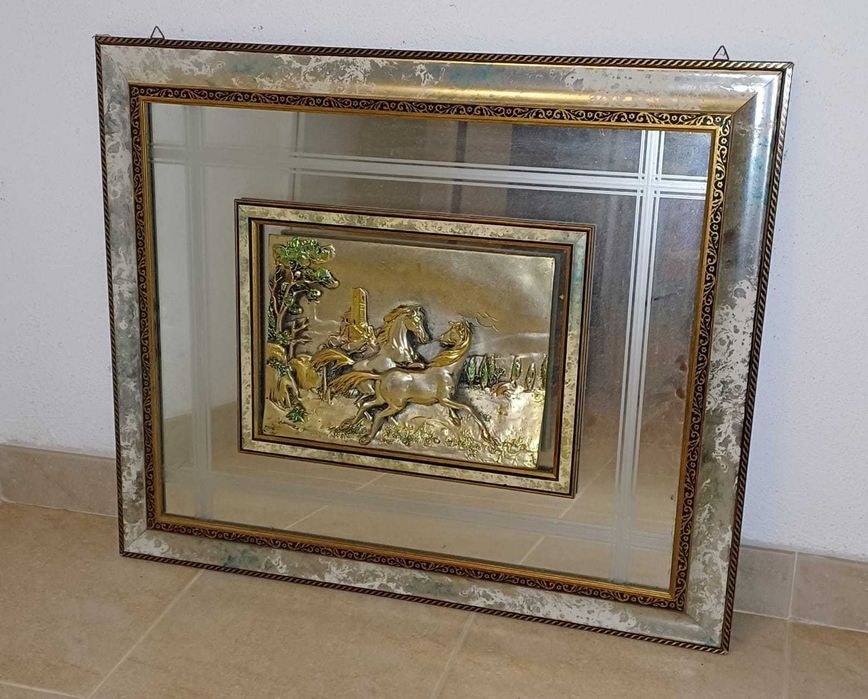 Quadro Espelhado Cavalos