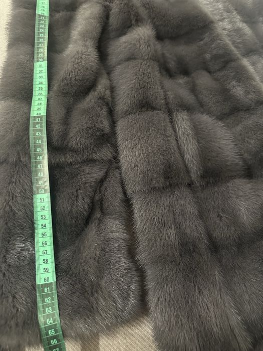 Норкова шуба сіра