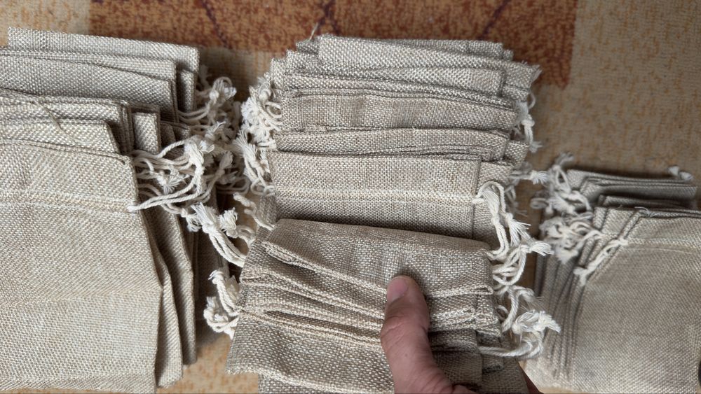 Sacos de juta 18x13 e 14x10