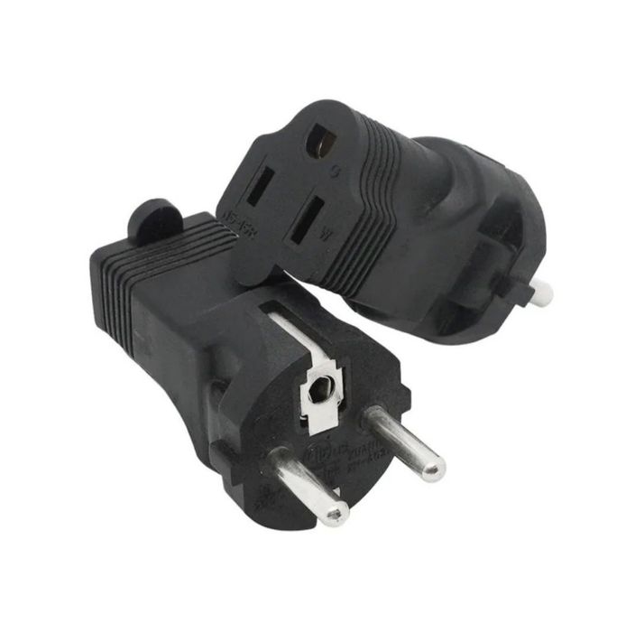 Переходник адаптер с американской вилки на Евро.250В/16А.