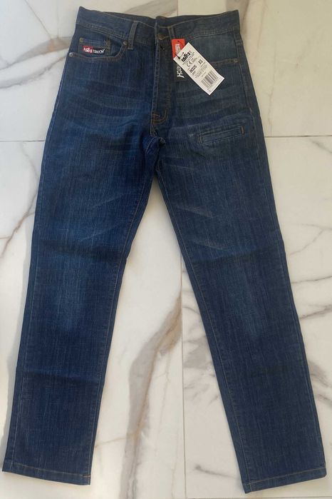 ISSA LINE spodnie jeansowe 8025 Jest - granatowe XS - nowe