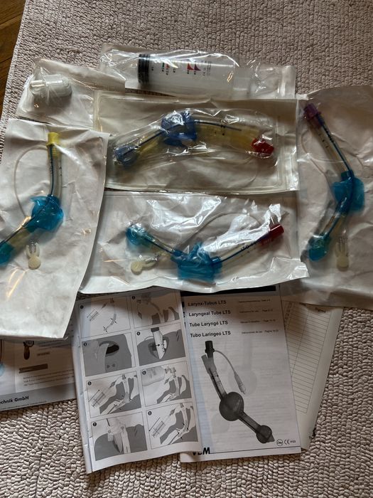 Ларингеальні маски, лар. труби розм 3 4  5 Агестезіологічні, дих шляхи
