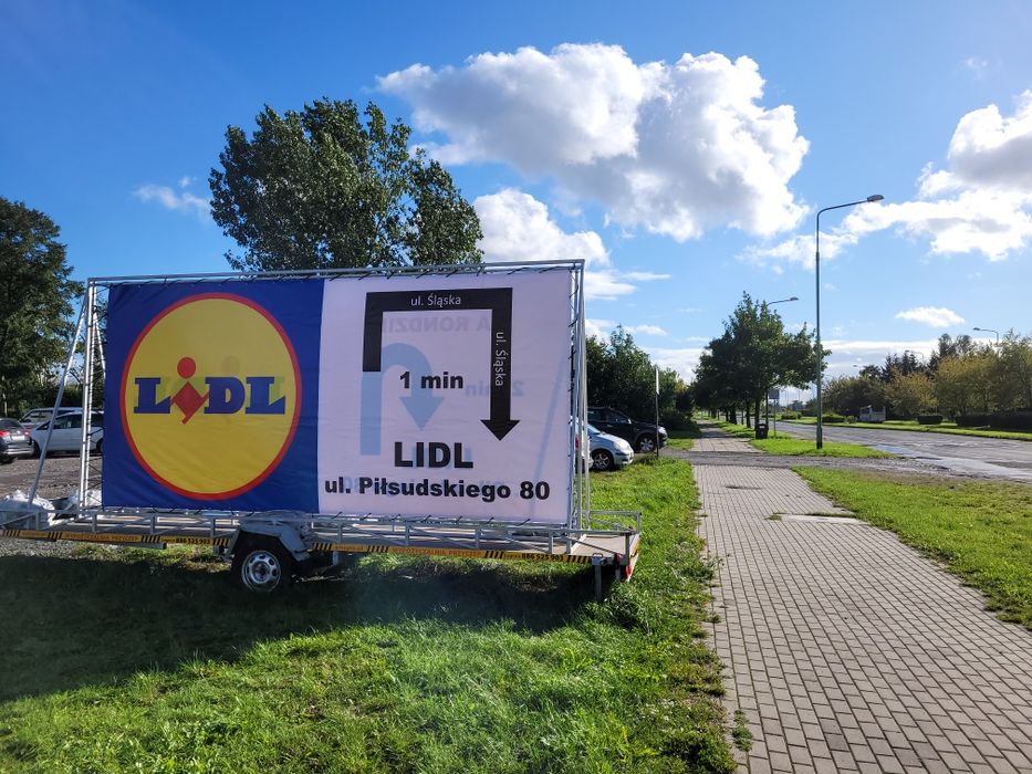 Przyczepa Reklamowa  REKLAMA MOBILNA Amepio Legnica