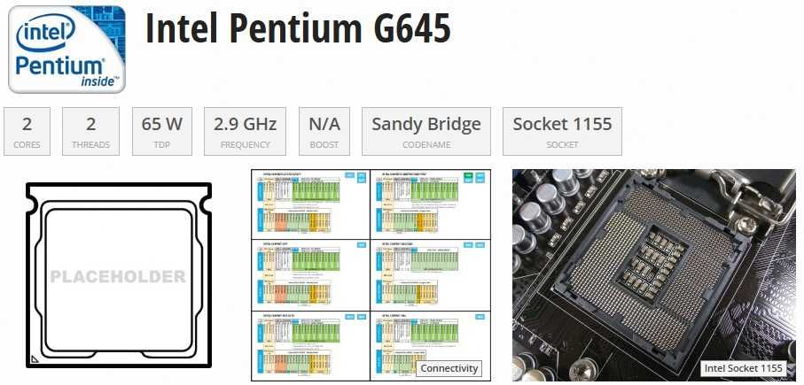 Intel Pentium G645 (Usado)