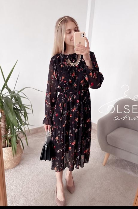 Платье с цветочным принтом