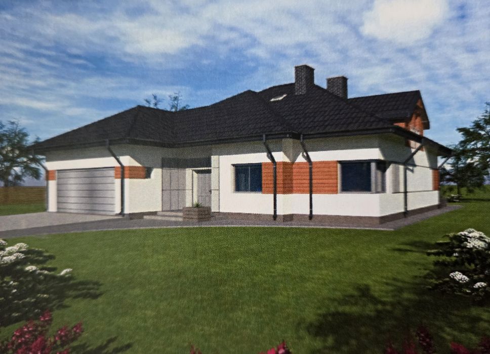 Sprzedam działkę budowlaną w CENTRUM Wolanowa z gotowym projektem domu PRYWATNIE - Widok 3