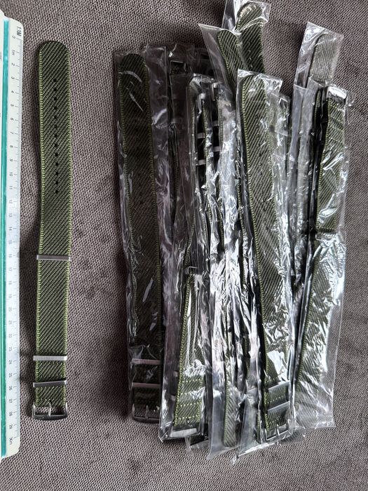 Pasek Nato 22mm premium nowy khaki zielony zieleń