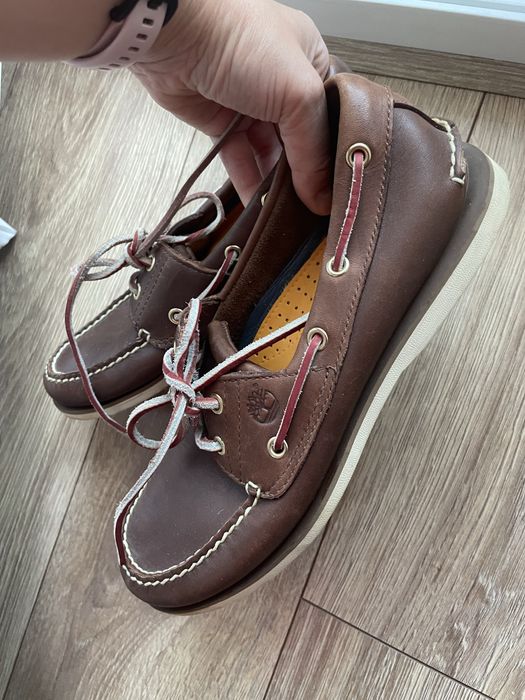 Шкіряні оригінальні лофери/мокасини timberland