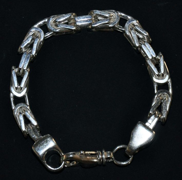 Pulseira King's Chain para homem | Prata de lei 925 Sterling Silver