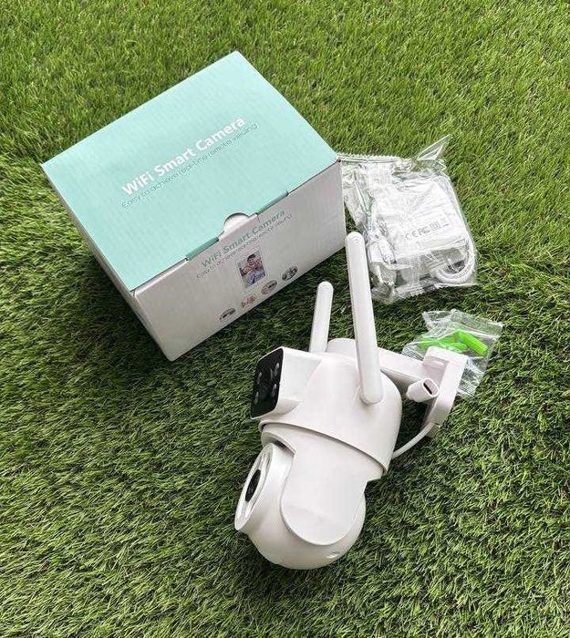 IP Камера видеонаблюдения 6Мп WiFi для улицы поворотная iCsee Q13