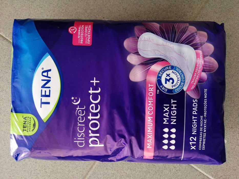 Pensos Incontinência Discreet Maxi Night Tena (embalagem 12 un)