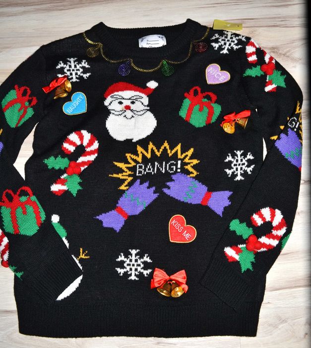 97^ Atmosphere Świąteczny sweter dzwonki XS/S