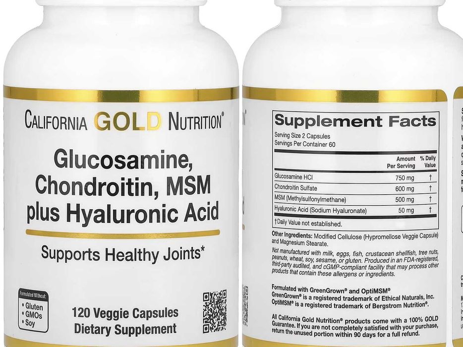 Глюкозамин с хондроитином и МСМ MRM Doctor's Best now foods