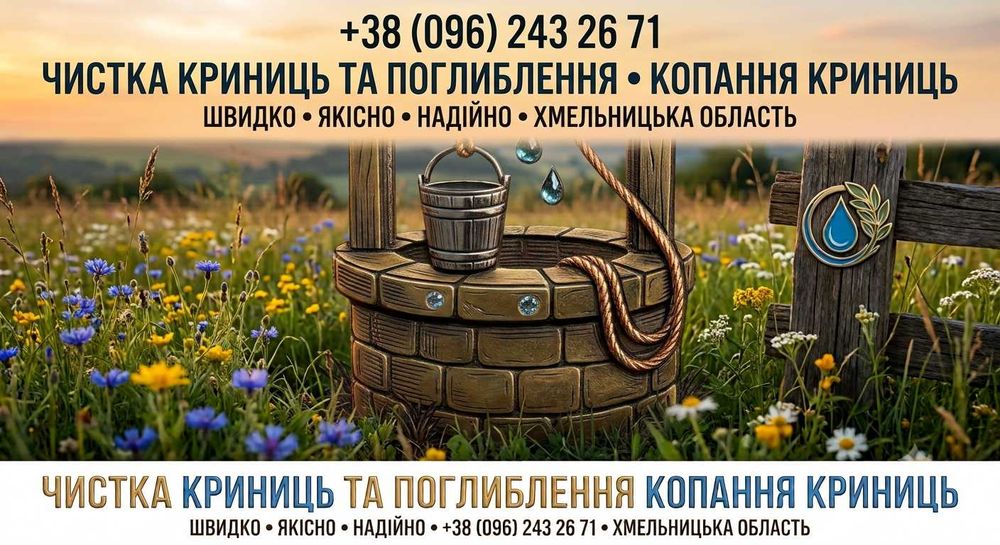 Копання криниць та чистка