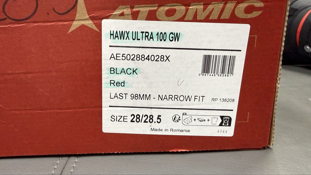 Buty narciarskie Atomic Hawx Ultra 100  28,5 potestowe 2 dni na stoku!