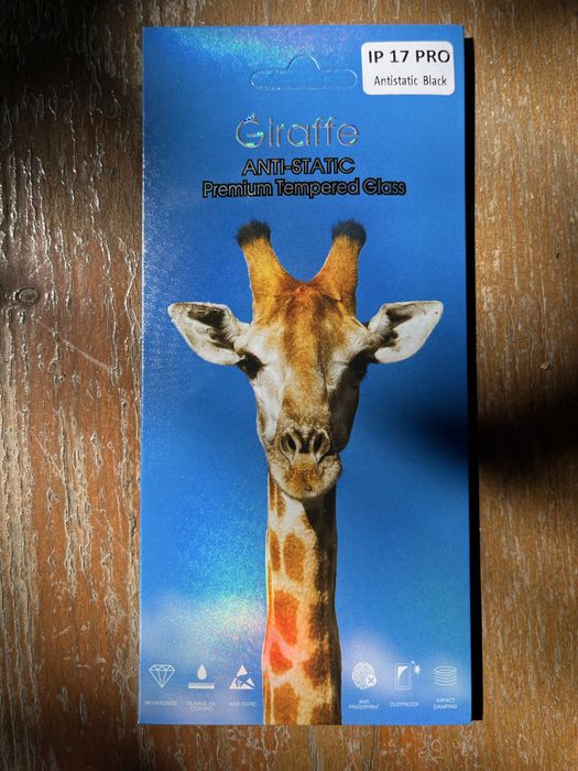 Захисне скло Giraffe antistatic доя iPhone 17 Pro