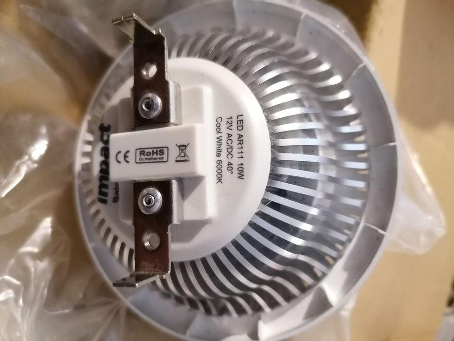 Led de embutir 10w, 12V, Rohs